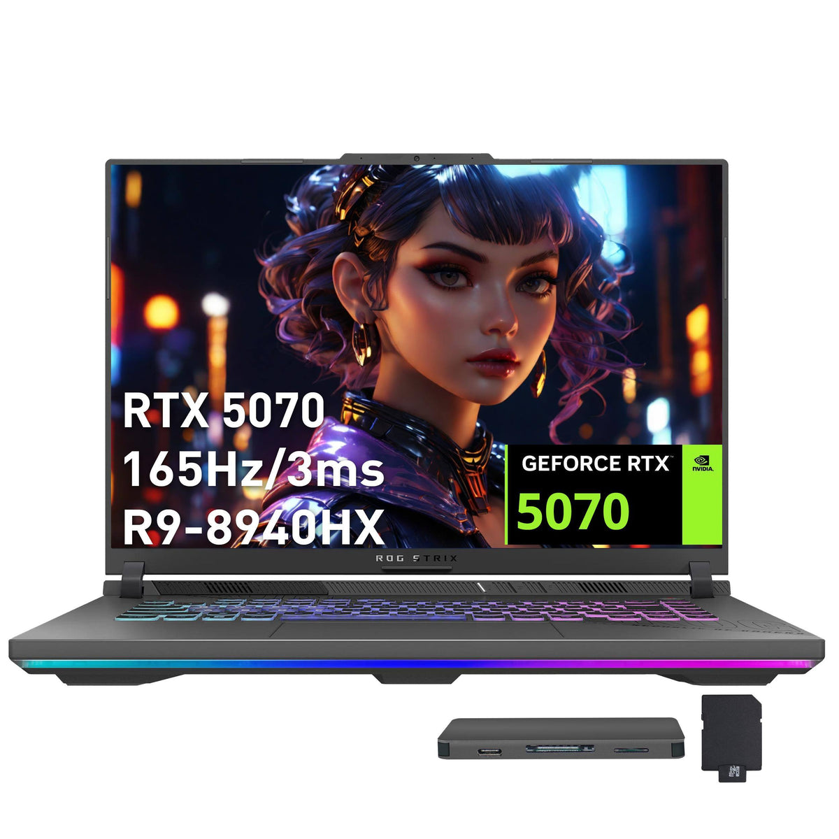 ASUS ROG Strix G16 16" · Ryzen 9 · 32GB · 1TB · RTX 5070