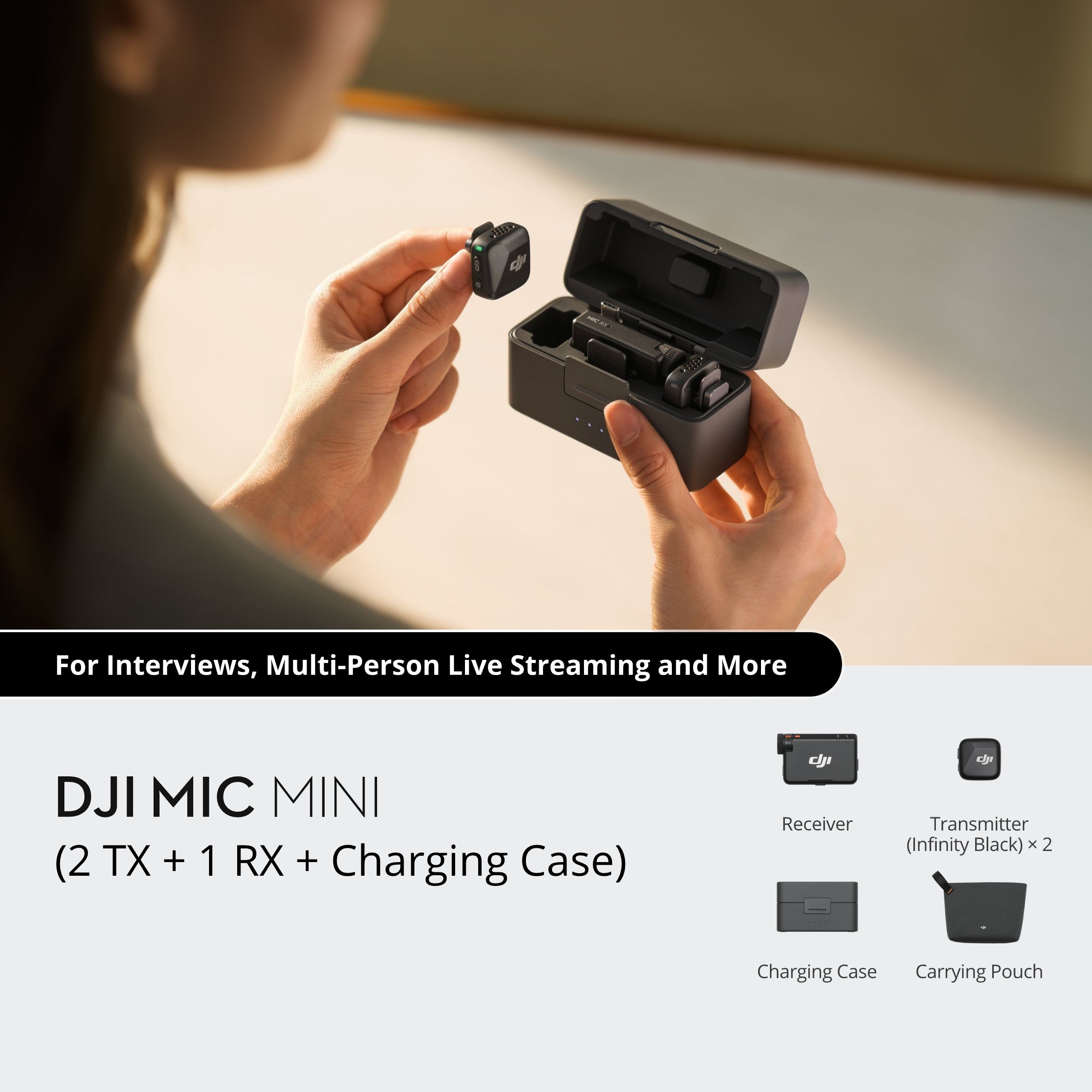 DJI Mic Mini vista 3