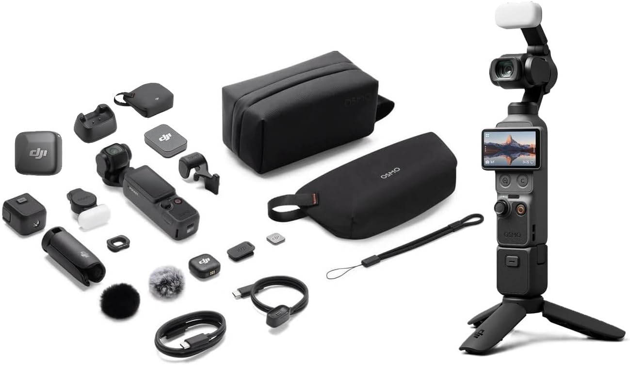 DJI Osmo Pocket 4 Creator Combo - contenido de la caja
