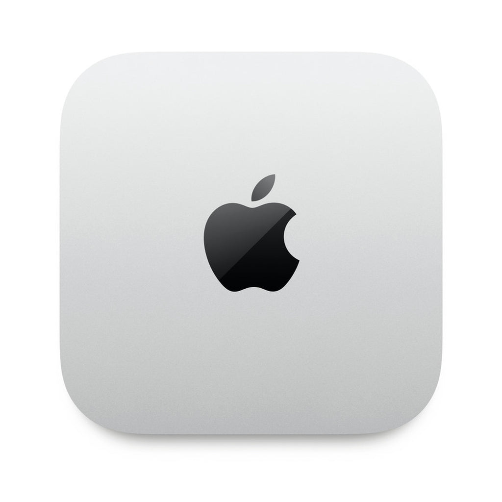Mac Mini M5 Pro visto desde arriba, con el logo de Apple