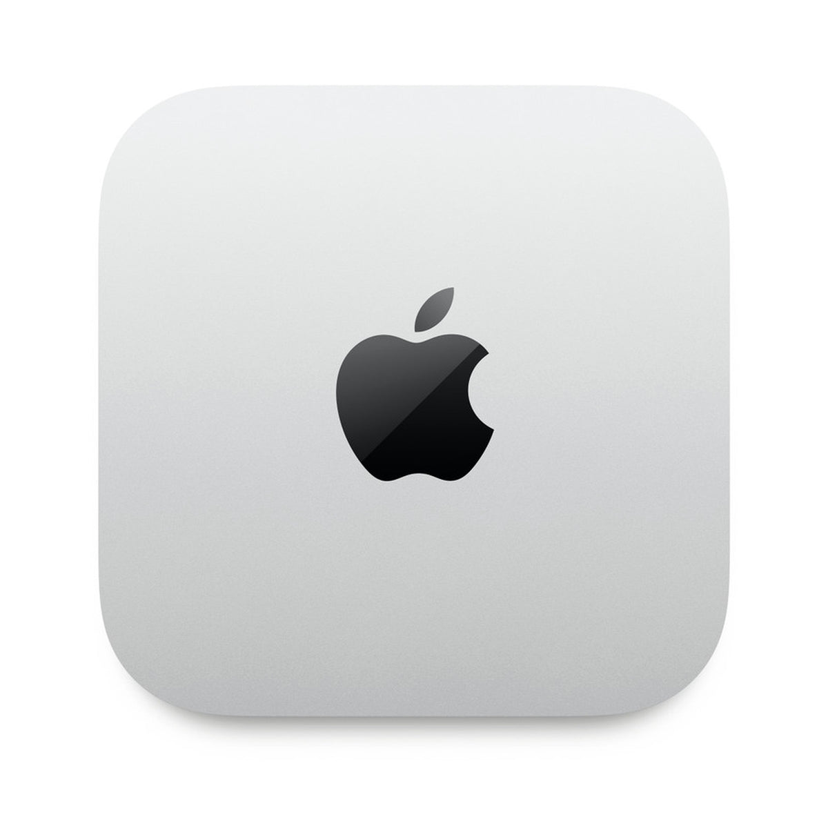 Mac Mini M5 Pro visto desde arriba, con el logo de Apple