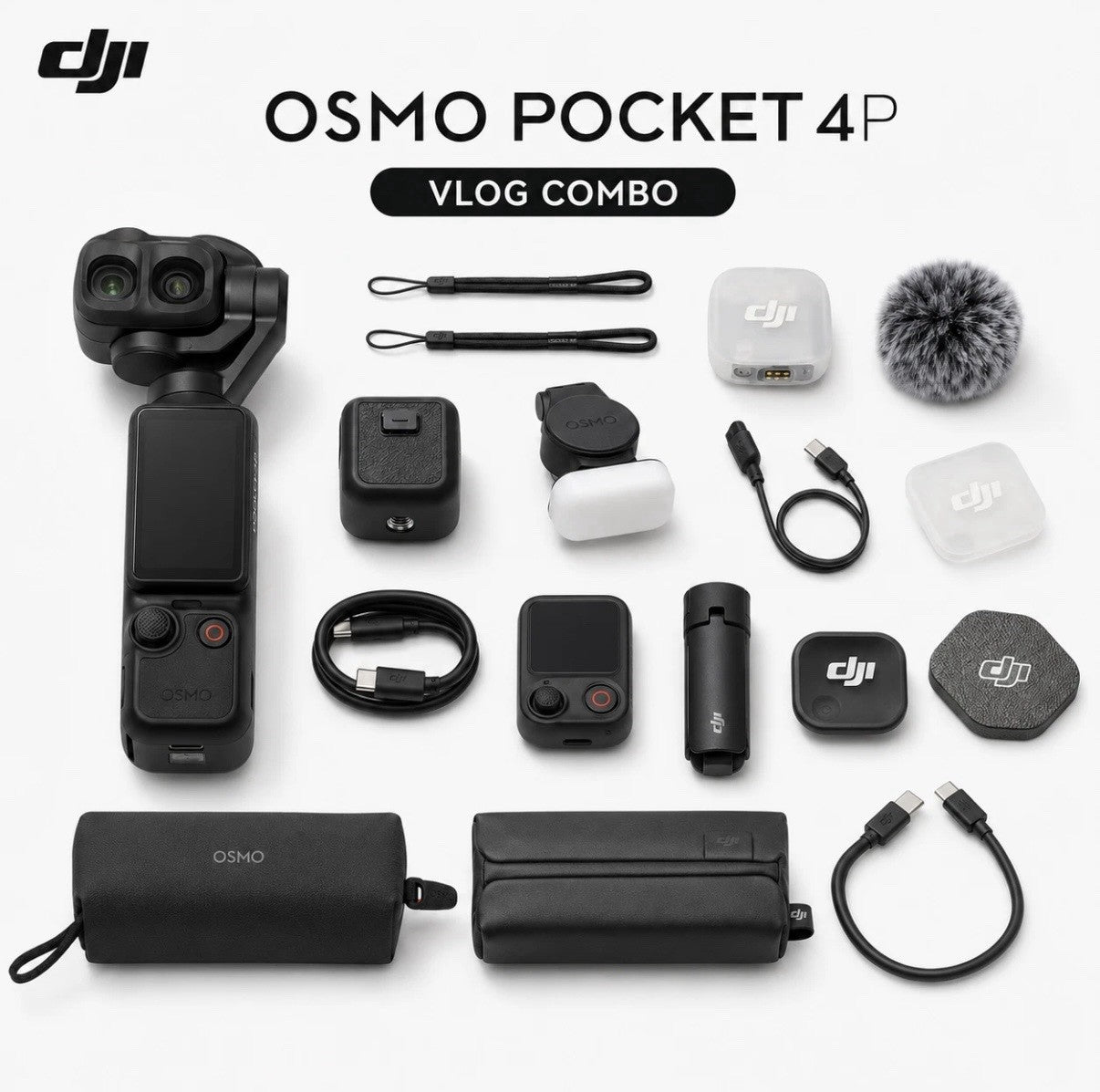 DJI Osmo Pocket 4P Vlog Combo - contenido del kit